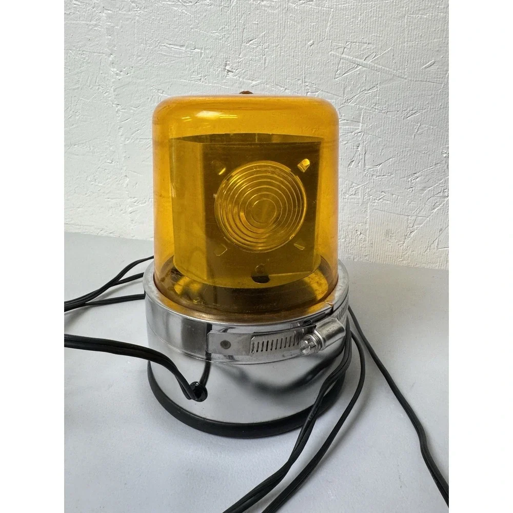 Vintage North American Signal Co. Action-LITE Revolving Amber Light Model BB - M